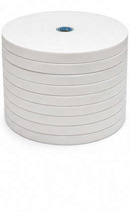20MM Premium Satin White Lanyard Roll – 100 Mtrs