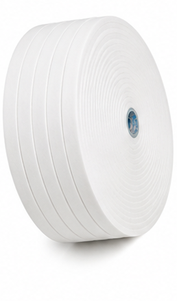 16MM Premium Satin White Lanyard Roll – 100 Mtrs