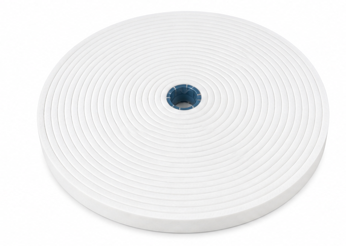 20MM Premium Satin White Lanyard Roll – 100 Mtrs